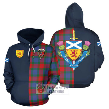 Mar Tartan Hoodie Alba with Scottish Lion Royal Arm Half Style Zip Hoodie - Tartan Vibes Clothing
