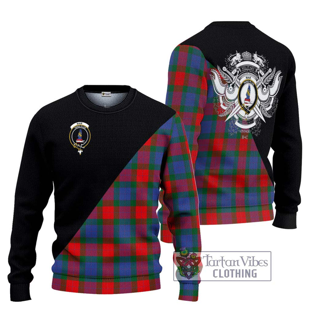 Mar Tartan Ugly Sweater with Family Crest and Military Logo Style Unisex - Tartan Vibes Clothing