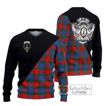 Mar Tartan Ugly Sweater with Family Crest and Military Logo Style Unisex - Tartan Vibes Clothing