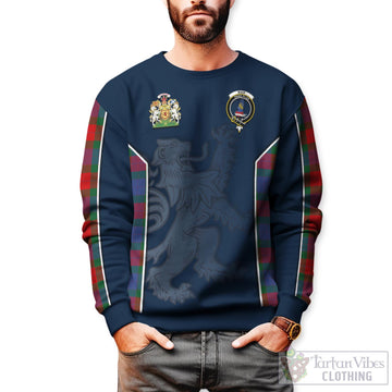 Mar Tartan Sweater with Family Crest and Lion Rampant Vibes Sport Style Unisex - Tartan Vibes Clothing