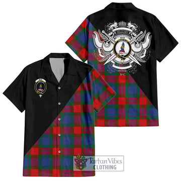 Mar Tartan Hawaiian Shirt with Family Crest and Military Logo Style Kid - Tartan Vibes Clothing