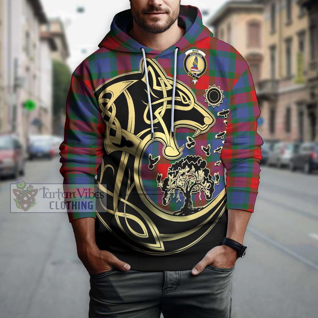 Mar Tartan Hoodie with Family Crest Celtic Wolf Style Zip Hoodie - Tartan Vibes Clothing