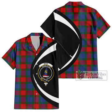 Mar Tartan Hawaiian Shirt with Family Crest Circle Style Kid - Tartan Vibes Clothing