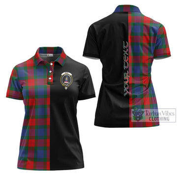 Mar Tartan Women's Polo Shirt with Family Crest and Half Of Me Style Women - Tartan Vibes Clothing