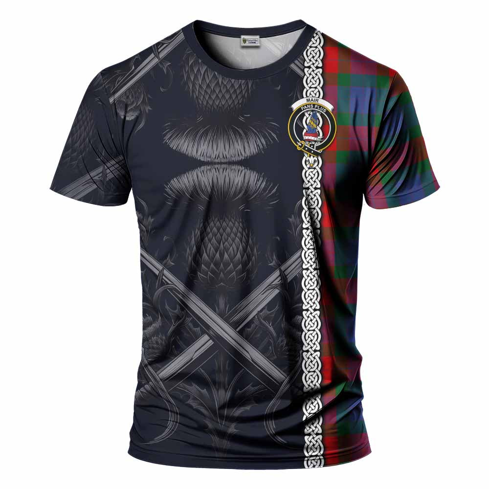 Mar Tartan T-Shirt with Family Crest Cross Sword Thistle Celtic Vibes Kid's Shirt - Tartan Vibes Clothing
