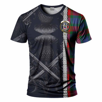 Mar Tartan T-Shirt with Family Crest Cross Sword Thistle Celtic Vibes Kid's Shirt - Tartan Vibes Clothing