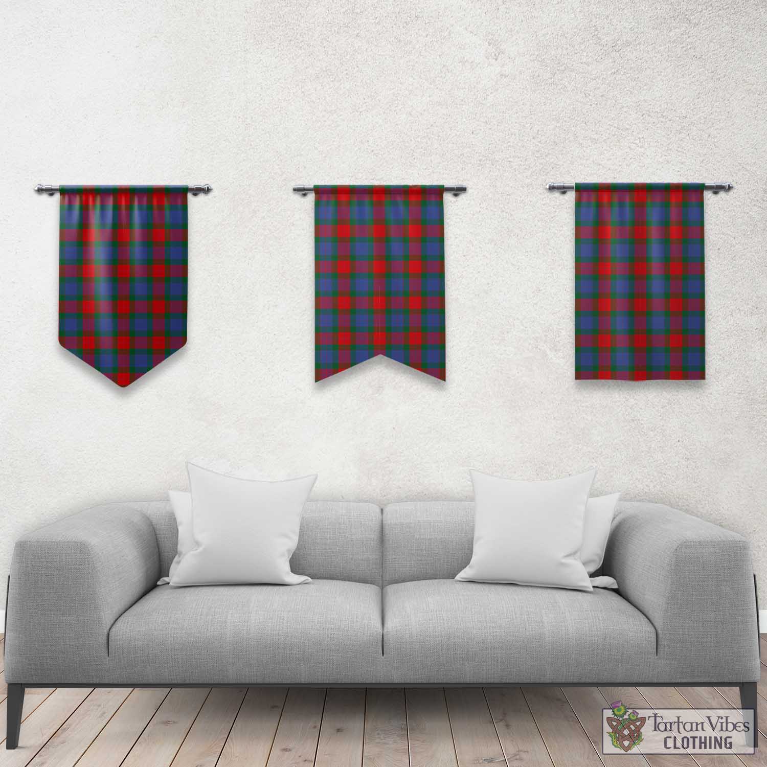 Mar Tartan Gonfalon, Tartan Banner Rectangle - Tartan Vibes Clothing