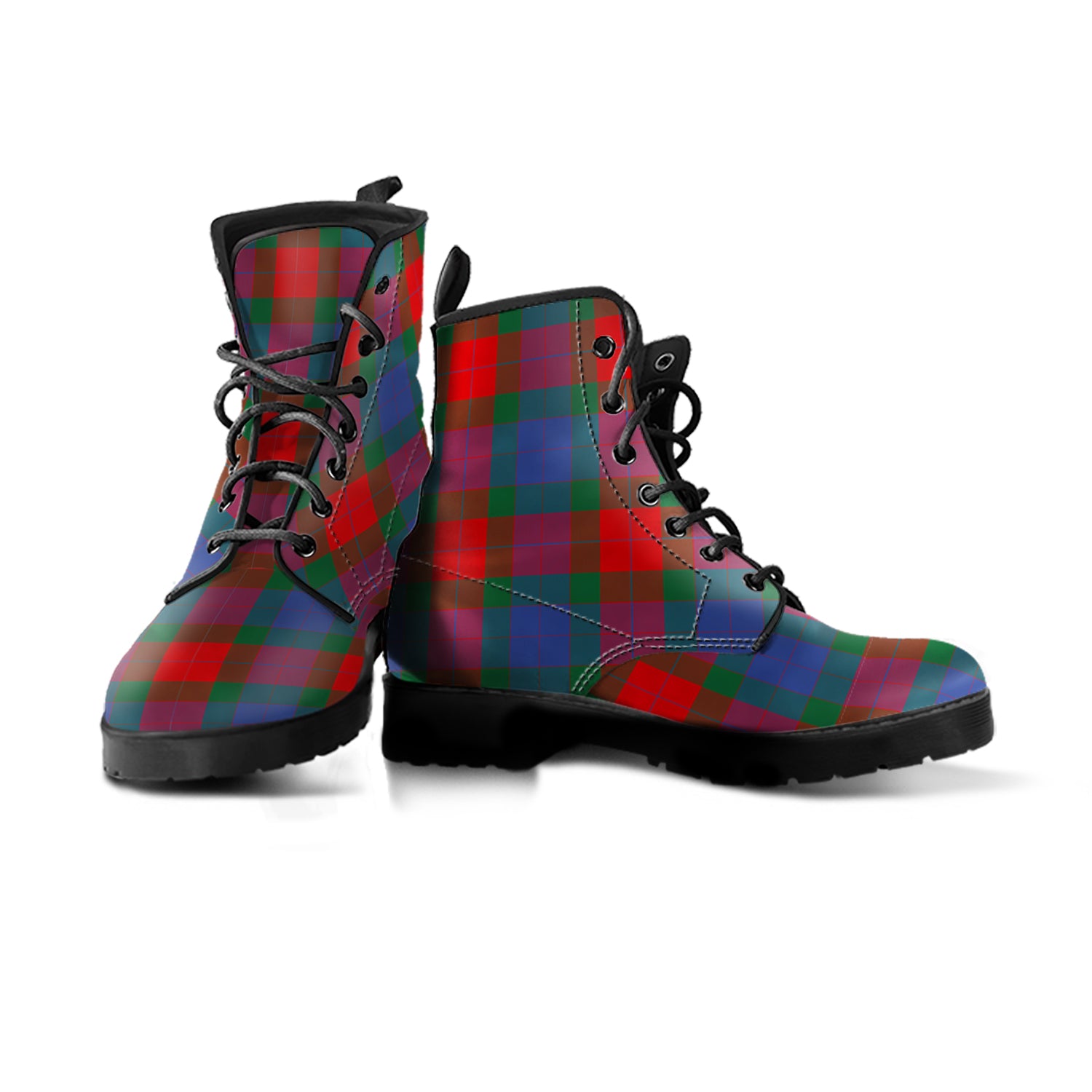 Mar Tartan Leather Boots Men' Boots - Tartan Vibes Clothing
