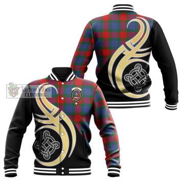 Mar Tartan Baseball Jacket with Family Crest and Celtic Symbol Style Unisex - Tartan Vibes Clothing