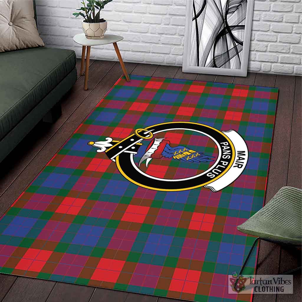 Mar Tartan Area Rug with Family Crest L 59*86 inch (150x220 cm) - Tartan Vibes Clothing