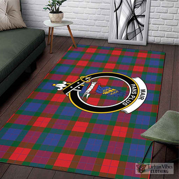 Mar Tartan Area Rug with Family Crest L 59*86 inch (150x220 cm) - Tartan Vibes Clothing