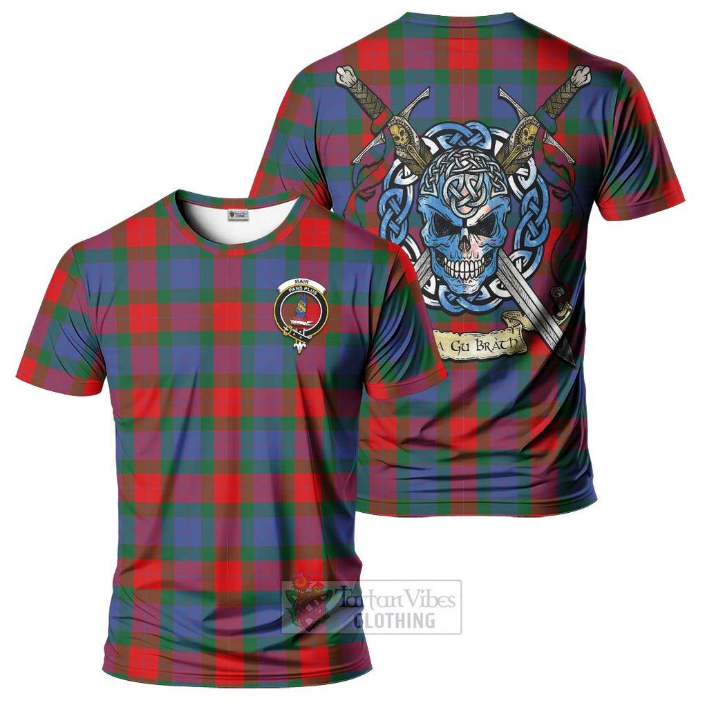 Mar Tartan T-Shirt with Family Crest Celtic Skull Style Kid's Shirt - Tartan Vibes Clothing
