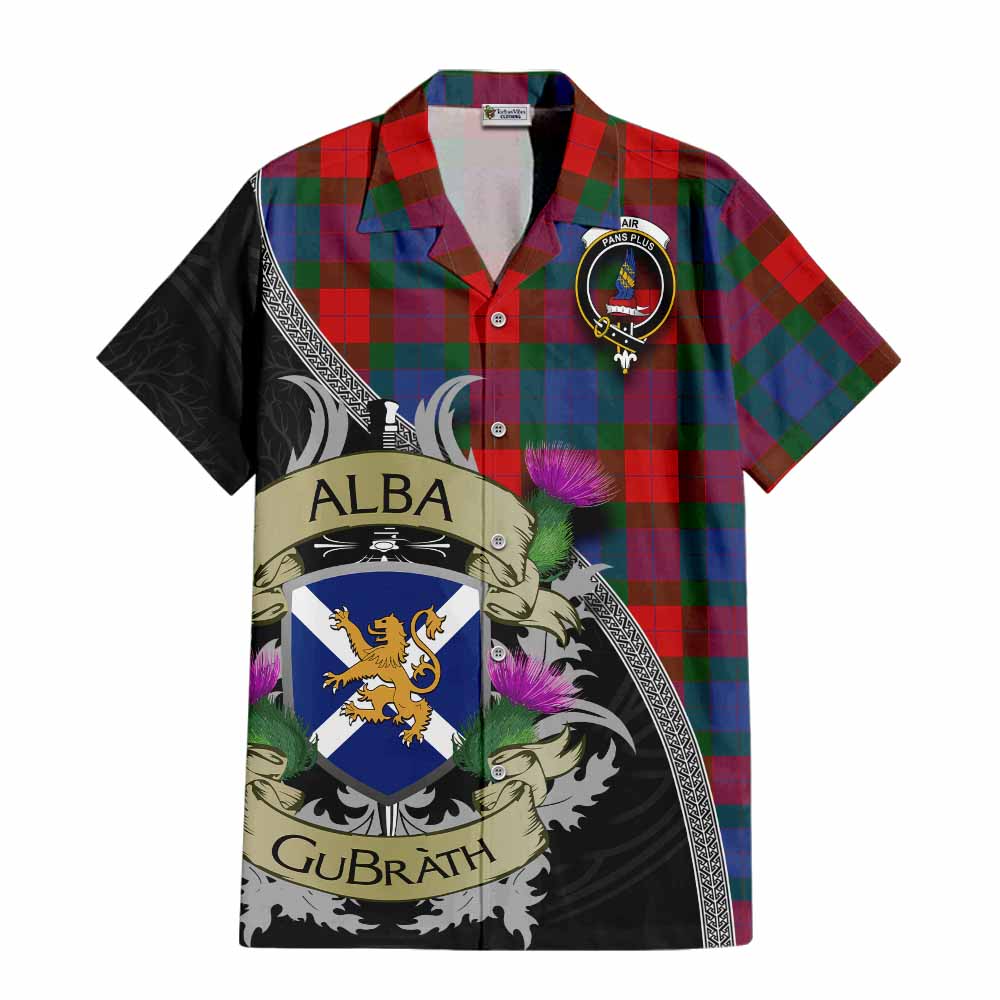 Mar Tartan Family Crest Hawaiian Shirt Lion Rampant Royal Thistle Shield Celtic Inspired Kid - Tartan Vibes Clothing