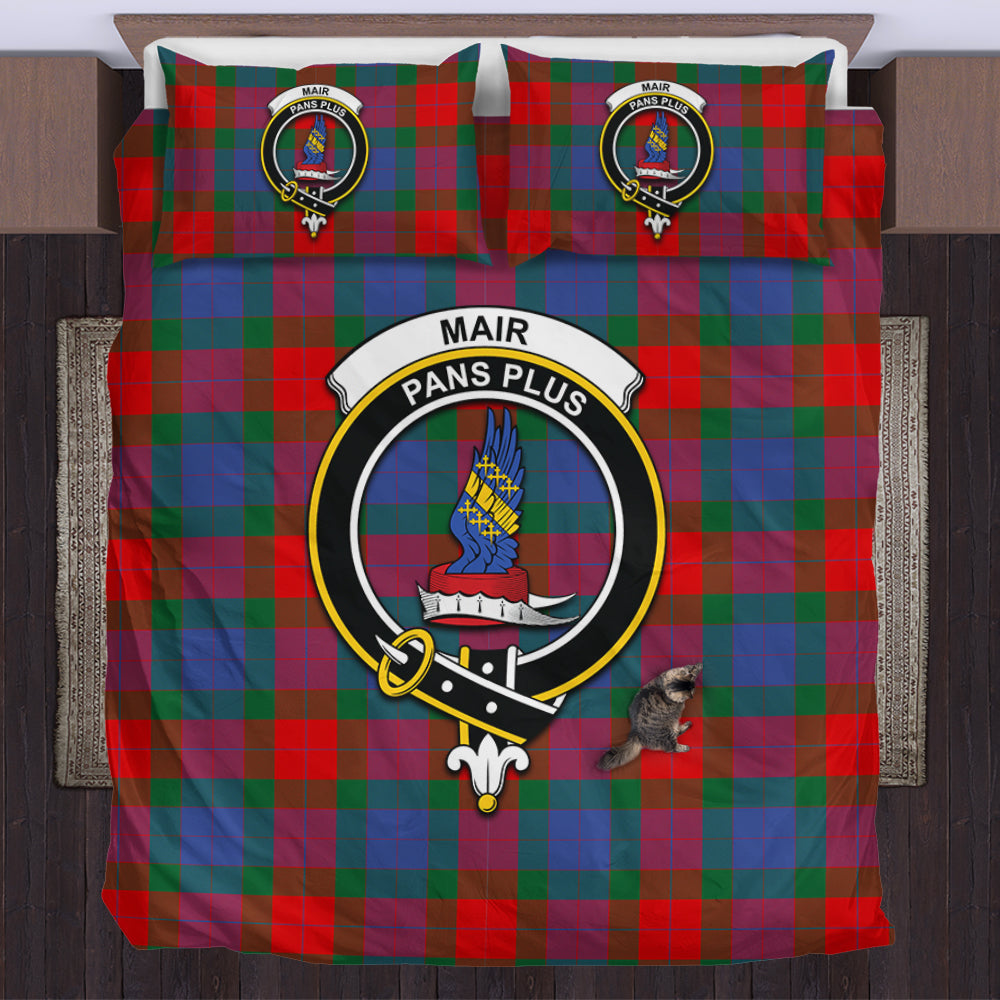 Mar Tartan Bedding Set with Family Crest US Bedding Set - Tartan Vibes Clothing