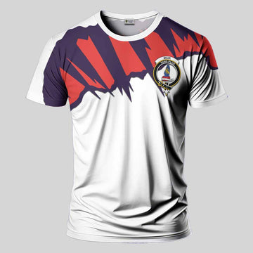 Mar Clan Crest T-Shirt with Retro Sport Style Kid's Shirt - 2D-tartanvibesclothing