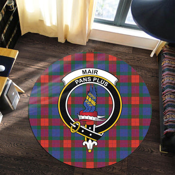 Mar Tartan Round Rug with Family Crest Premium Round Rug - Tartan Vibes Clothing