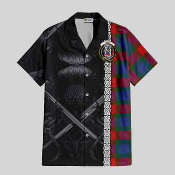 Mar Tartan Hawaiian Shirt with Family Crest Cross Sword Thistle Celtic Vibes Kid - Tartan Vibes Clothing