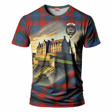 Mar Tartan Family Crest T-Shirt with Scottish Ancient Castle Style Kid's Shirt - Tartan Vibes Clothing