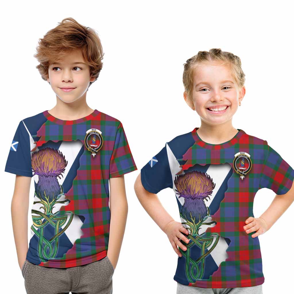 Mar Tartan Family Crest Kid T-Shirt Scottish Thistle Celtic Inspired Youth XL Size14 - Tartan Vibes Clothing