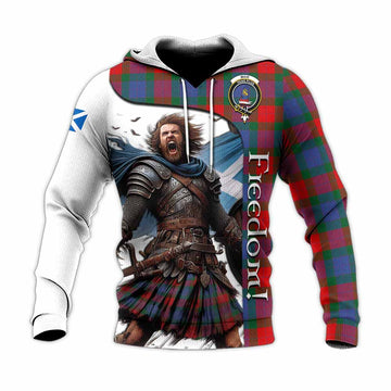 Tartan Vibes Clothing Mar Crest Tartan Knitted Hoodie Inspired by the Freedom of Scottish Warrior
