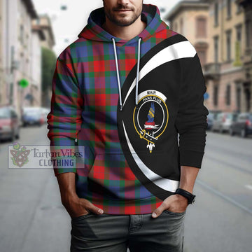 Mar Tartan Hoodie with Family Crest Circle Style Zip Hoodie - Tartan Vibes Clothing