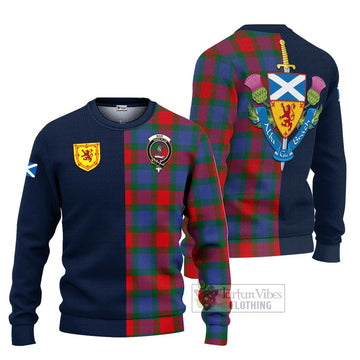 Mar Tartan Ugly Sweater Alba with Scottish Lion Royal Arm Half Style Unisex - Tartan Vibes Clothing