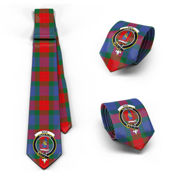 Mar Tartan Classic Necktie with Family Crest