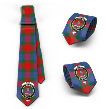 Mar Tartan Classic Necktie with Family Crest Necktie One Size - Tartan Vibes Clothing