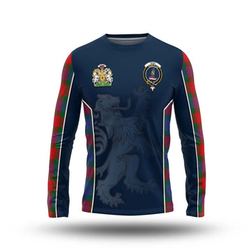 Mar Tartan Long Sleeve T-Shirt with Family Crest and Lion Rampant Vibes Sport Style Unisex - Tartan Vibes Clothing