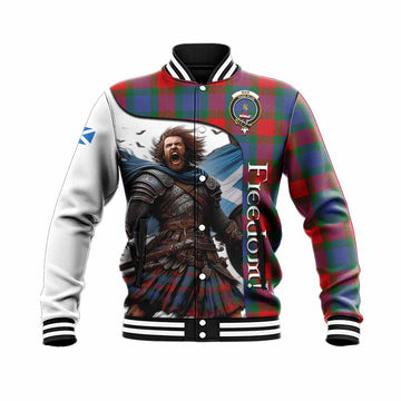Mar Crest Tartan Baseball Jacket Inspired by the Freedom of Scottish Warrior Unisex - Tartan Vibes Clothing
