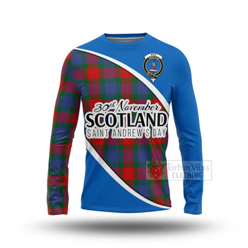 Mar Family Crest Tartan Long Sleeve T-Shirt Celebrate Saint Andrew's Day in Style Unisex - Tartan Vibes Clothing