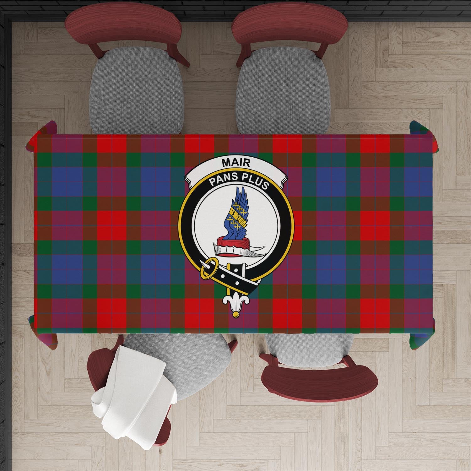 Mar Tartan Tablecloth with Family Crest XL 57.1"x70.9"(145x180cm) - Tartan Vibes Clothing