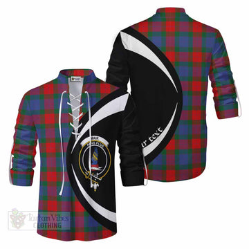Mar Tartan Ghillie Kilt Shirt with Family Crest Circle Style Men - Tartan Vibes Clothing