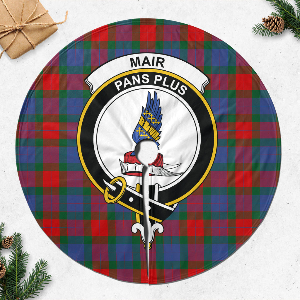 Mar Tartan Christmas Tree Skirt with Family Crest 47*47 inch - Tartan Vibes Clothing
