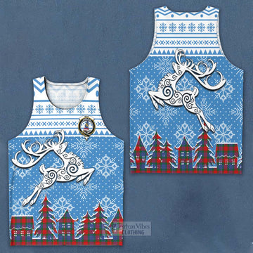 Mar Clan Christmas Men's Tank Top Celtic Reindeer Style Men - Tartan Vibes Clothing