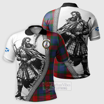 Mar Tartan Clan Crest Polo Shirt with Highlander Warrior Celtic Style Kid - Tartan Vibes Clothing