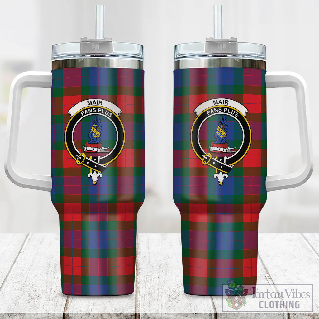 Mar Tartan Tumbler with Handle with Family Crest One Size 40 OZ - Tartan Vibes Clothing
