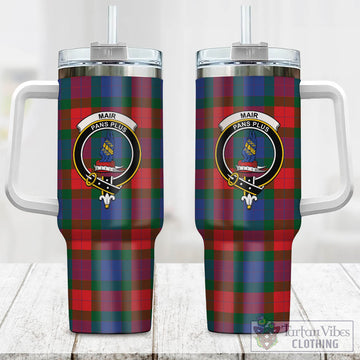 Mar Tartan Tumbler with Handle with Family Crest One Size 40 OZ - Tartan Vibes Clothing