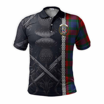 Mar Tartan Polo Shirt with Family Crest Cross Sword Thistle Celtic Vibes Kid - Tartan Vibes Clothing