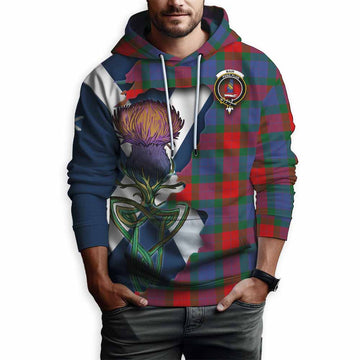 Mar Tartan Family Crest Hoodie Scottish Thistle Celtic Inspired Pullover Hoodie - Tartan Vibes Clothing