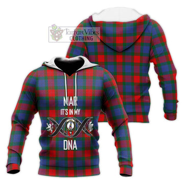 Mar Tartan Knitted Hoodie with Family Crest DNA In Me Style Unisex Knitted Pullover Hoodie - Tartan Vibes Clothing