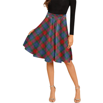 Mar Tartan Melete Pleated Midi Skirt Cross Style Female - Tartan Vibes Clothing