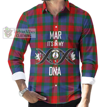 Mar Tartan Long Sleeve Button Shirt with Family Crest DNA In Me Style Men's Shirt S - Tartanvibesclothing Shop