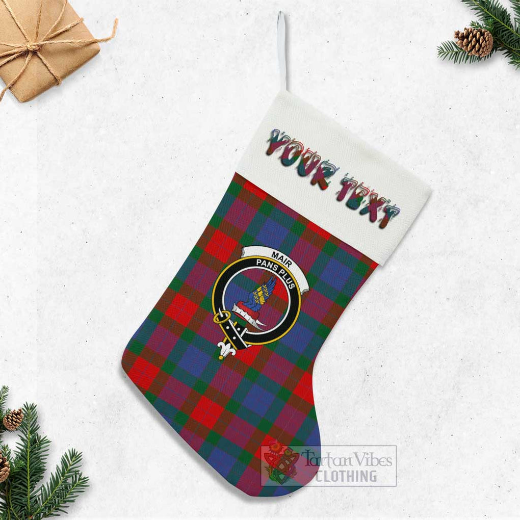 Mar Tartan Family Crest Christmas Stocking with Personalized Text - Tartan Vibes Clothing