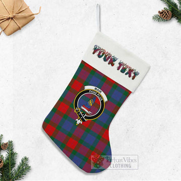 Mar Tartan Family Crest Christmas Stocking with Personalized Text - Tartan Vibes Clothing