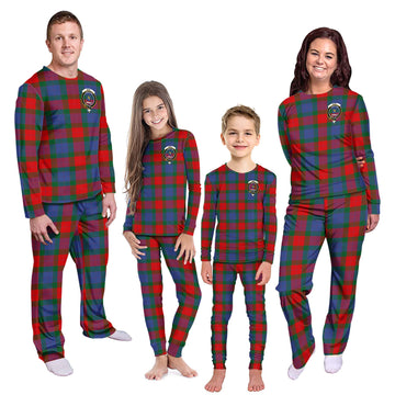Mar Tartan Pajamas Family Set with Family Crest Kid - Tartan Vibes Clothing