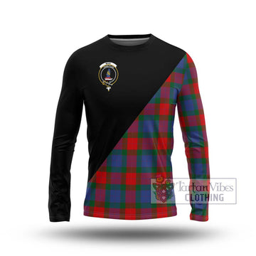 Mar Tartan Long Sleeve T-Shirt with Family Crest and Military Logo Style Unisex - Tartan Vibes Clothing