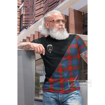 Mar Tartan Cotton T-shirt with Family Crest and Military Logo Style Men's Shirt - Tartan Vibes Clothing