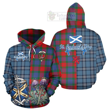 Mar Tartan Hoodie Happy St. Andrew's Day Half Tartan Style Zip Hoodie - Tartan Vibes Clothing