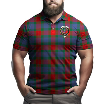 Mar Tartan Men's Polo Shirt with Family Crest